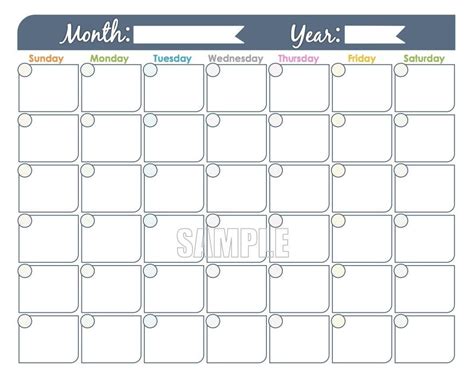 Free Editable Calendar Templates Printable Template Calendar Design