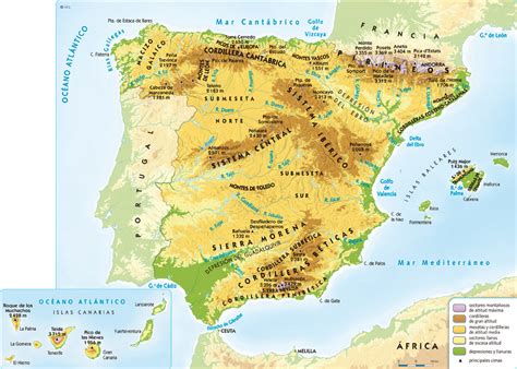 Relieve 1 Mapa Fisico De Espana Relieve Espana Mapa De Espana Images