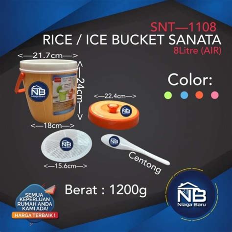 Promo Rice Bucket Termos Nasi Termos Es Sanata Liter Air Gojek Diskon Di Seller Jaya