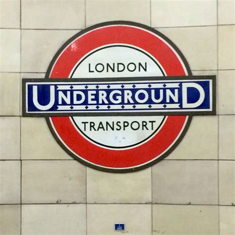 Beautiful Original London Underground Sign At Aldgate East Station