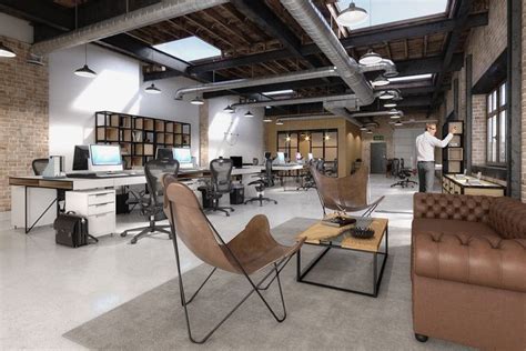 Loft Office Space On Behance Interior Design Office Space Modern