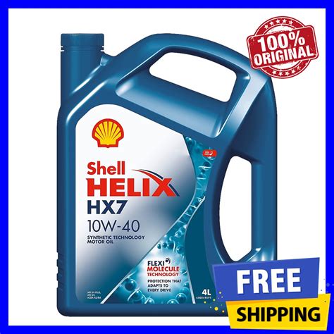 Shell Helix Hx7 10w40 Sn Plus Semi Synthetic Engine Oil 4l 10w 40