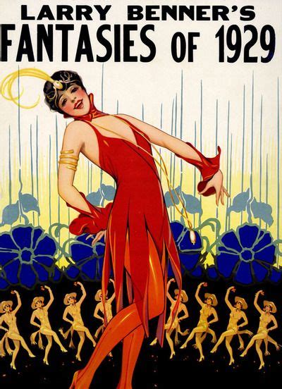 Fantasies Of 1929 By Larry Benner Art Deco Posters Retro Art Deco