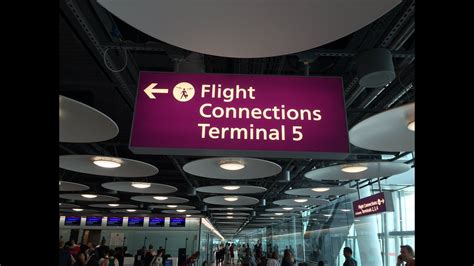 Lhr Bus Transfer From Terminal 3 To Terminal 5 In London Heathrow