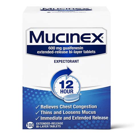 Mucinex 12 hour Chest Congestion Medicine, Chest Congestion Relief