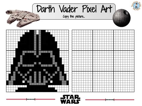 Star Wars Pixel Art Darth Vader Treasure Hunt 4 Kids