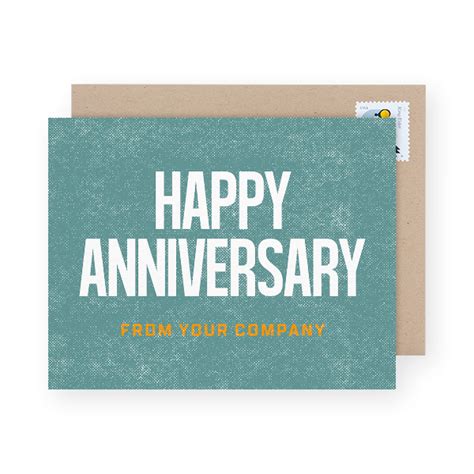 Business Anniversary Cards For Customer Milestones