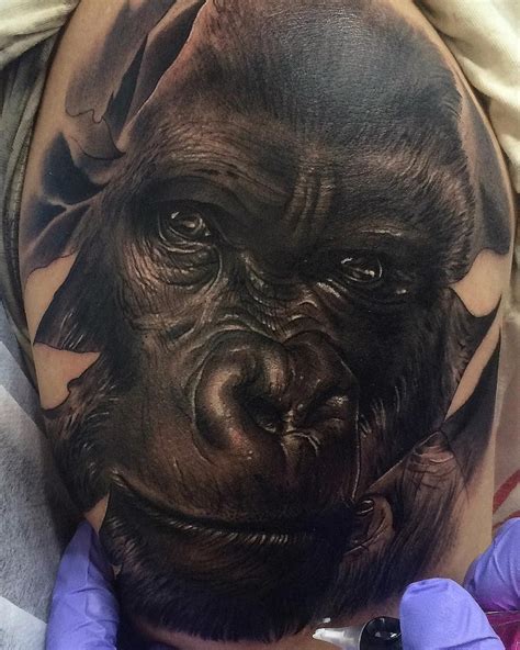 Tattoo Gorilla Leopard Tattoos Monkey Tattoos Gorilla