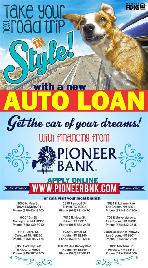 Discover important information about this bank: Auto loans from Pioneer Bank | Need a loan, Loan, Car loans
