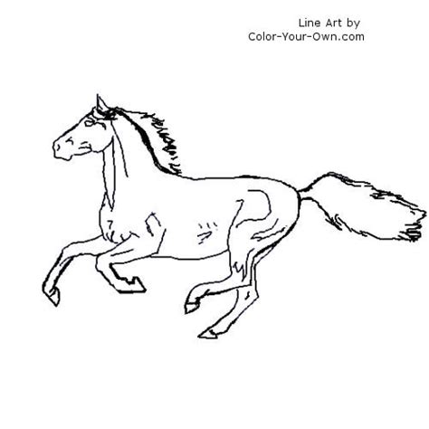 Click any coloring page to see a larger version and download it. Horse - Arabian - galloping coloring page