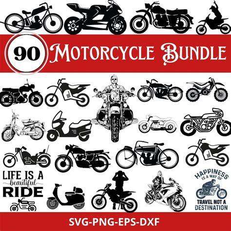 Motorcycle Bundle Svg Motor Bike Svg Motorcycle Clipart Biker Logo