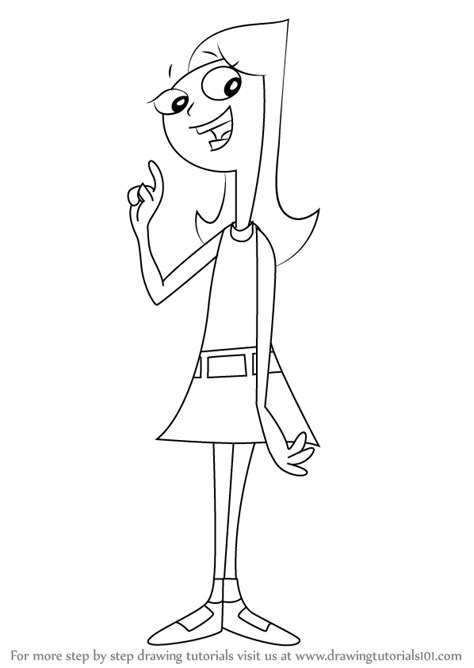 How To Draw Candace Flynn From Phineas And Ferb DrawingTutorials101