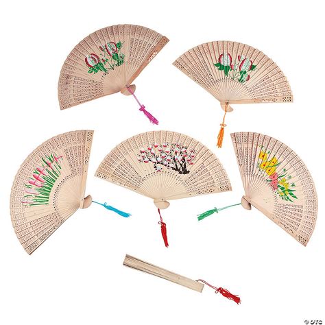 Floral Folding Hand Fans Oriental Trading