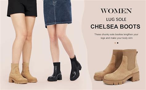 Amazon Com Redtop Women S Elastic Chelsea Boots Chunky Block Heel