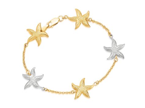 Sea Life Starfish Bracelet In 14k Two Tone Gold Richard