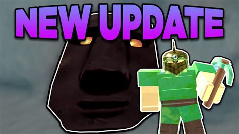 New Update Emerald Pickaxe And More Roblox Booga Booga Youtube