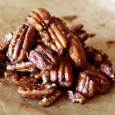 Caramelized Spiced Pecans Cooking On The Weekend