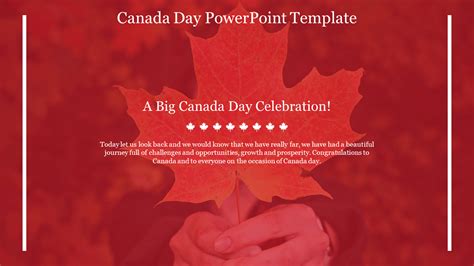 Subscribe Now Canada Day Powerpoint Template Design