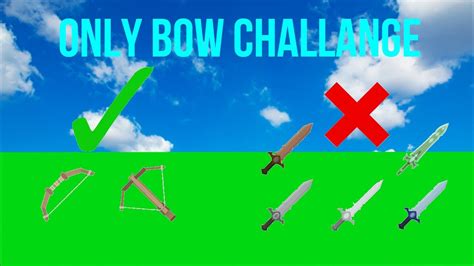 Only Bow Challenge In Roblox Bedwars Youtube