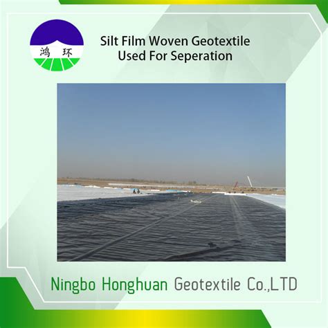 140kn 98kn Woven Geotextile Fabric Road Construction Geotextile