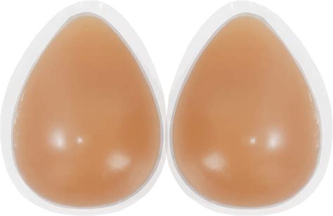 Vollence One Pair C Cup Self Attaching Teardrop Silicone Breast Forms