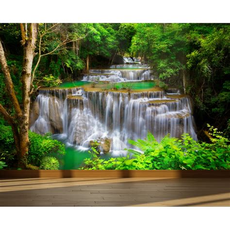 We offer discount prices on products from environmental graphics look no further.we have a great selection of peel and stick wall murals for you to choose from. Wall Mural Waterfall in Deep forest , Peel and Stick ...