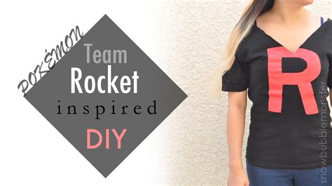 Elizabeth rage is at it again with her diy cosplay shop on the youtube channel awe me. 【DIY】『Team Rocket』T-shirt【POKÉMON】| snowbubblemonster - YouTube