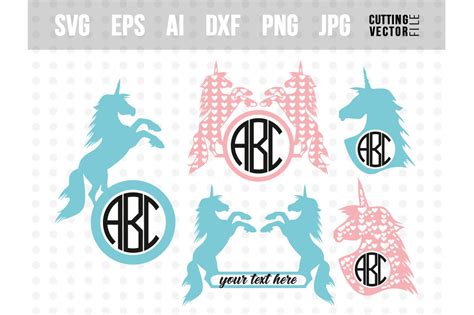 Free Free Unicorn Monogram Svg Free 256 SVG PNG EPS DXF File