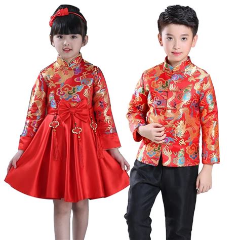 Hooyi Boys Chinese Traditional Costume Clothes Kids Quilted Coat