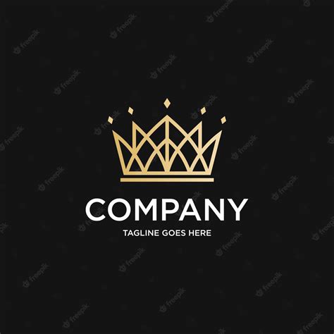 Premium Vector Luxury Crown Building Logo Design