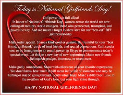 It's a bonding occasion for women and girls to spend time doing fun things together and date when celebrated :this holiday is always observed on august 1 national girlfriends dayis a special day, indeed! National Girlfriend Day 2018: Best Quotes Images and ...
