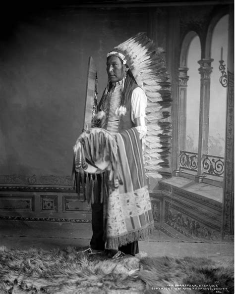 Wm Shakspear An Arapaho Native American Man Rose And Hopkins 1899