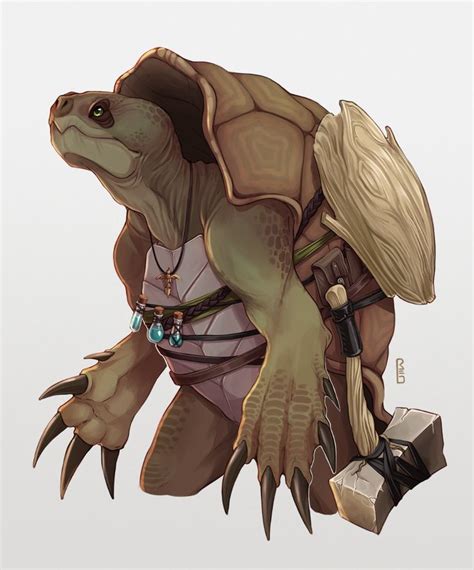 Rachel Denton On Twitter A Tortle Dandd Character Commission The