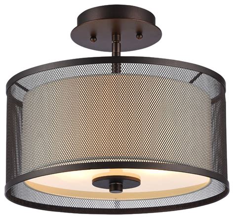 Modern crystal ceiling lamp flush mount ceiling lights fixture for living room. Bolton 2-Light Semi-Flush Mount Fixture, Rubbed Bronze ...