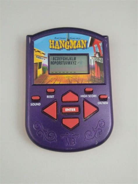 Vintage 1995 Hangman Electronic Handheld Game Hasbro Milton Bradley Ebay