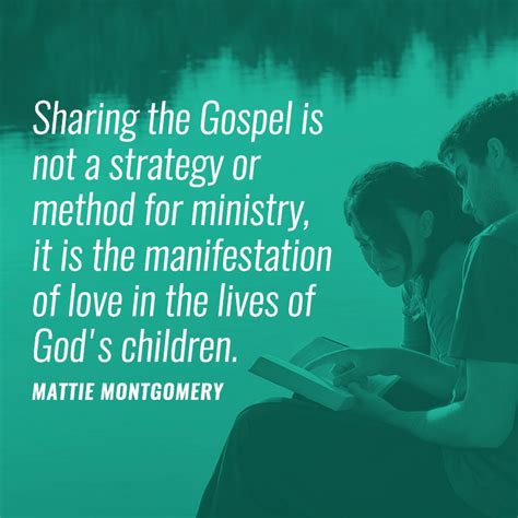 You are created in god's image. Sharing the Gospel is not a strategy or method for ...