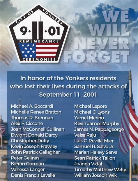 Yonkers Will Never Forget Those Lost on 9/11 | Yonkers Times