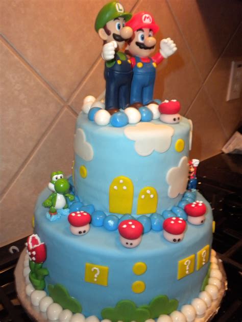 Since super mario is such a recognizable game, using it as a theme one idea is to put a base layer of buttercream or your favorite frosting on the outside of cake. Super Mario Bros | Mario bros cake, Super mario bros ...