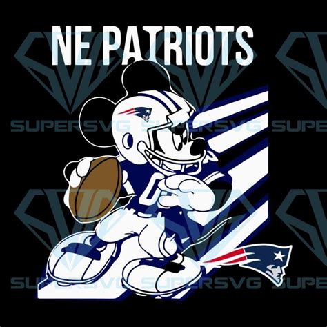 New England Patriots Mickey Mouse Walt Disney Svg New England Patriots