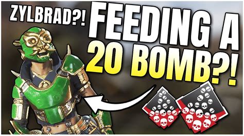 Feeding Zylbrad A 20 Bomb In Apex Legends Youtube
