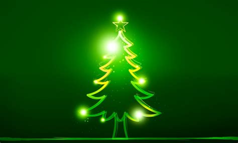 Green Christmas Tree With Bulbs 800x480 Wallpaper