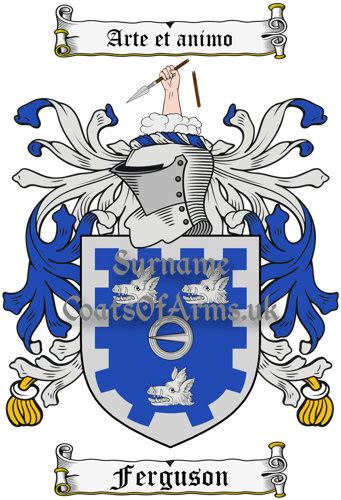 Upon a chapeau, a bee on a thistle. Ferguson (Scotland) Coat of Arms (Family Crest) Instant ...
