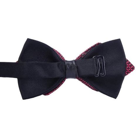 wine red pre tied diamond tip bow tie classy men collection