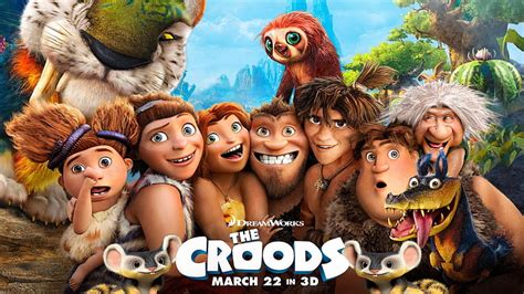 Hd Wallpaper The Croods Poster Cartoon Dreamworks Smiling