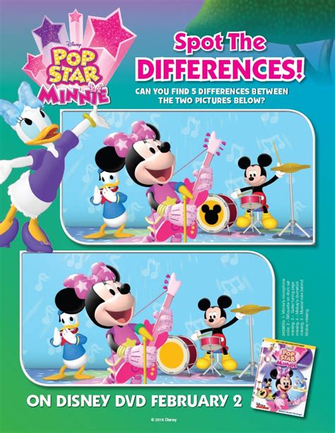 Pop Star Minnie Mouse Printable Activity Sheets And Dvd Giveaway