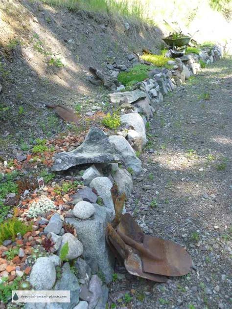 I see it all the time. Rock Retaining Wall - nooks, crannies & niches for hardy ...