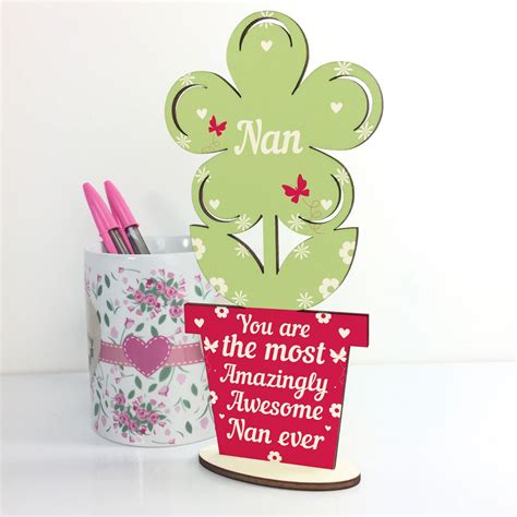 See more ideas about gifts, gifts for nan, mother's day diy. Amazing Nan Gifts Wooden Flower Nan Birthday Christmas Gifts