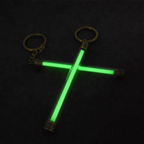 Copper Acrylic Tritium Vials Keychain Self Luminous 15 Years 5x80mm