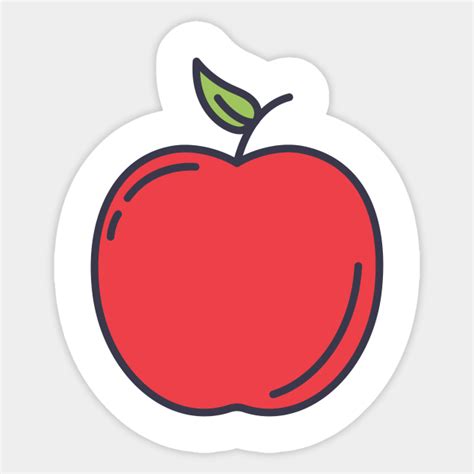 Cute Apple Apple Sticker Teepublic
