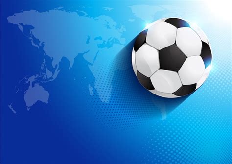 Premium Vector Soccer Ball With World Map